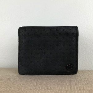 Rag & Bone Billfold Black Suede Leather Wallet
